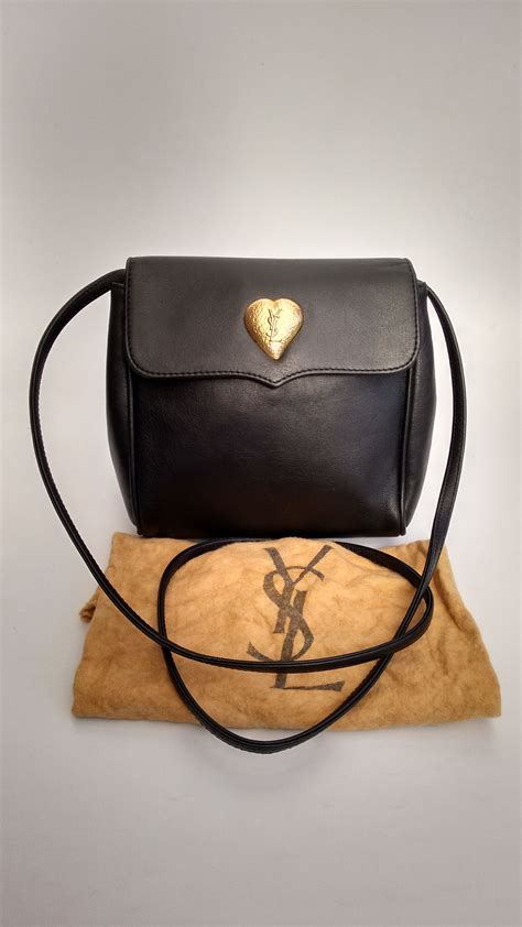 second hand black ysl bag|vintage YSL handbags for sale.